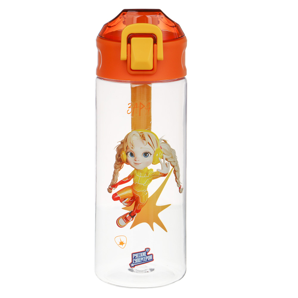 Бутылка спортивная тм BY Русские Супергерои, 7,3x21,3см, 600мл, PC, PP, 8 дизайнов - #2