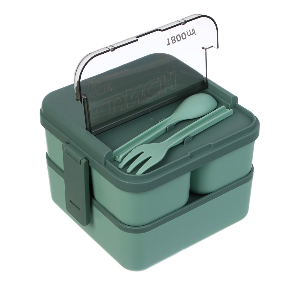 Ланч-бокс двухуровневый, премиум, полипропилен - #3