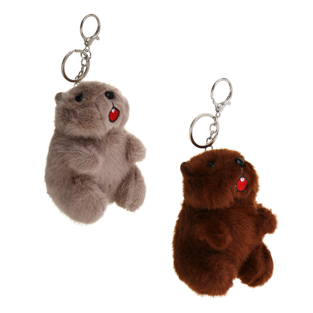 ИГРОЛЕНД Игрушка мягкая "Орущий суслик" с подвесом, 12 см, звук, 3xLR44, полиэстер, 2 дизайна - #1