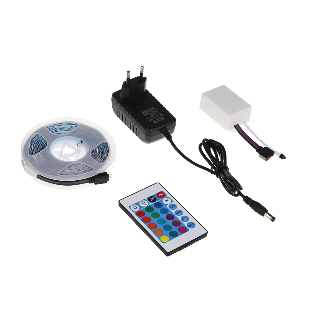Лента светодиодная BY 12В, 5м, RGB (отдельные диоды), с пультом управления и блоком питания - #3