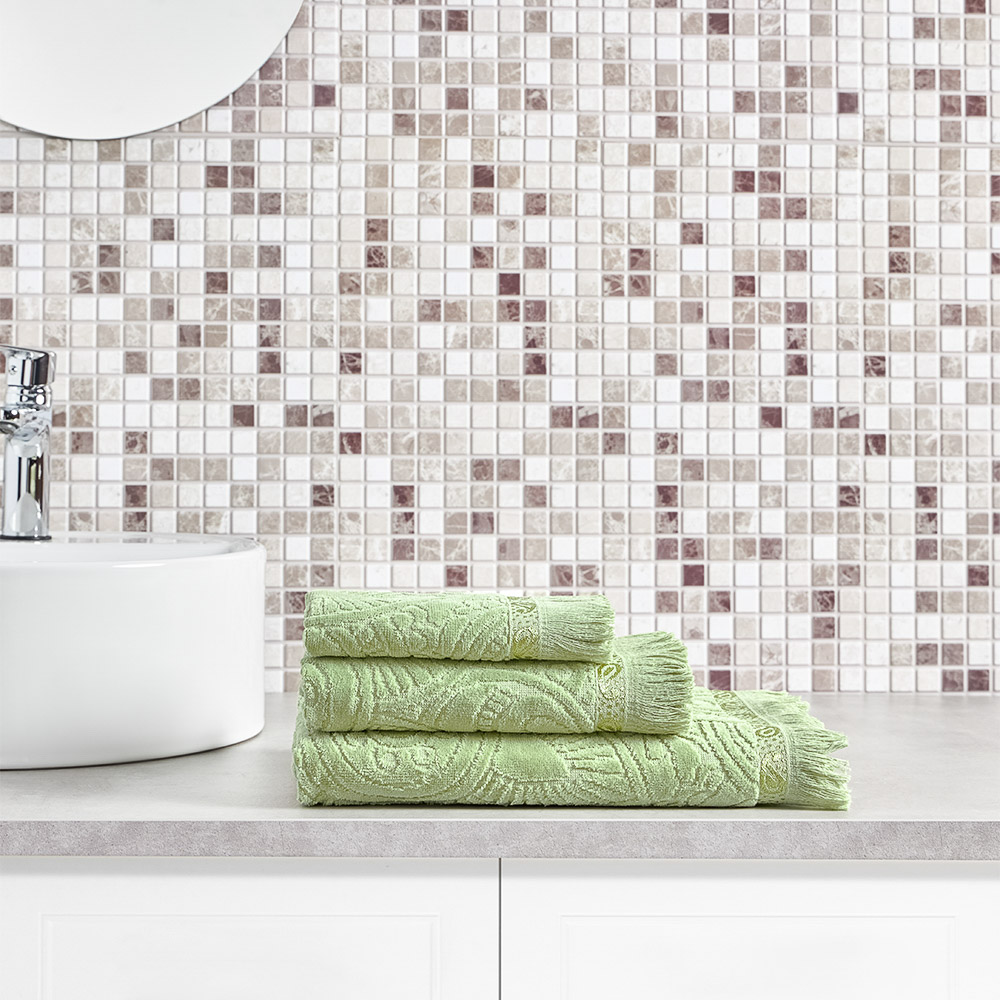 PROVANCE Эвкалипт Полотенце махровое, 100% хлопок, 50х90см, 450гр/м, зеленый - #10