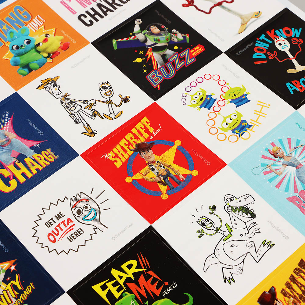 Наклейки пленочные большие 21х27,5см, в ассортименте - #7