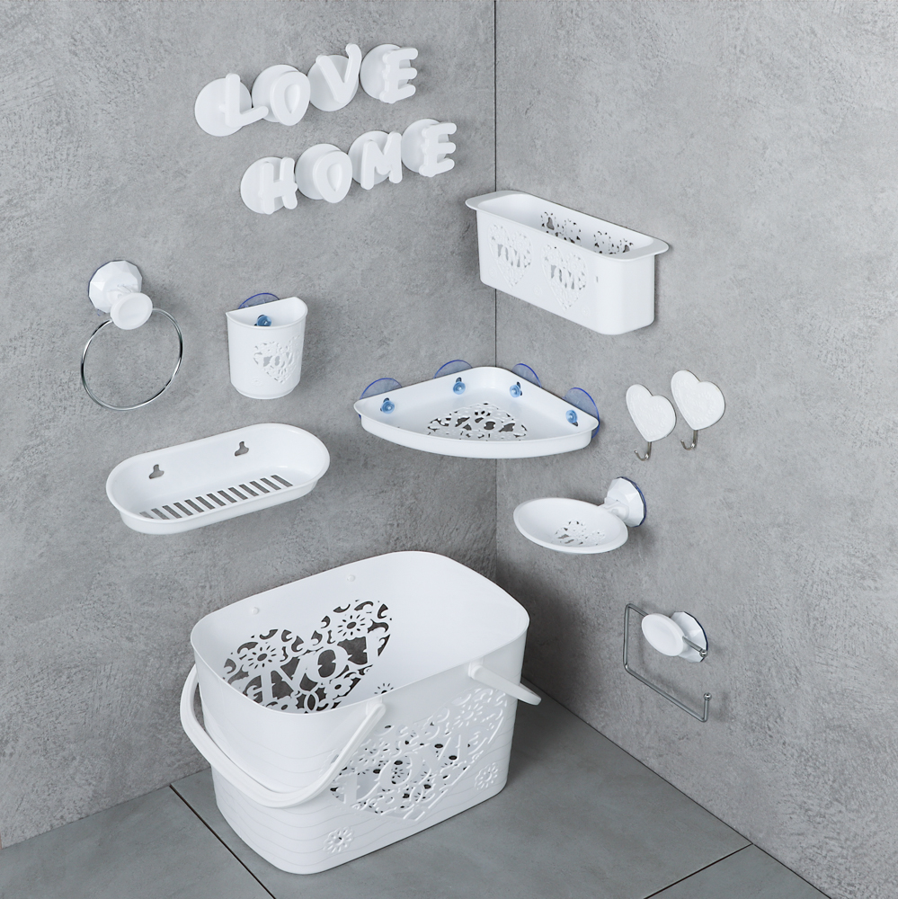 VETTA Love Мыльница с вакуумным креплением, пластик, 12,5х9,5см, 2 цвета - #9