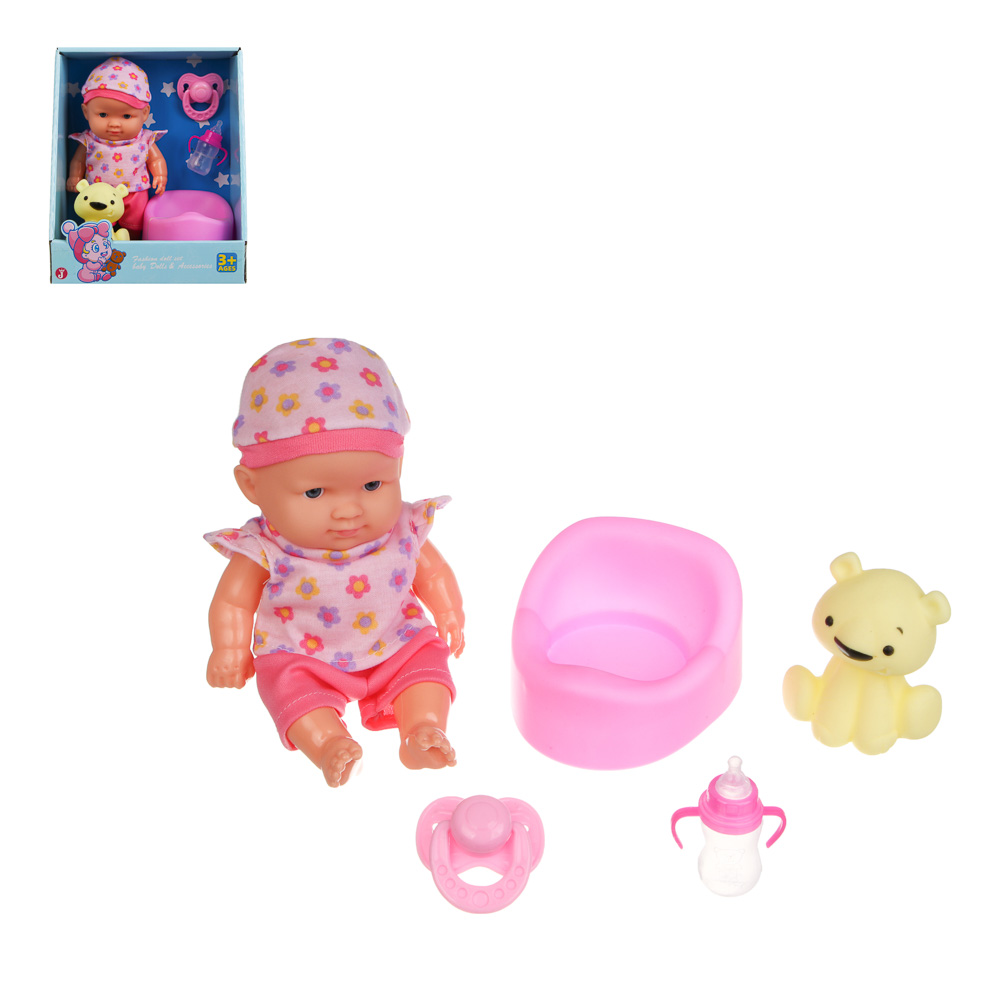 Пупс 20 см с акс., PVC, PP, ABS, тм ИГРОЛЕНД - #1