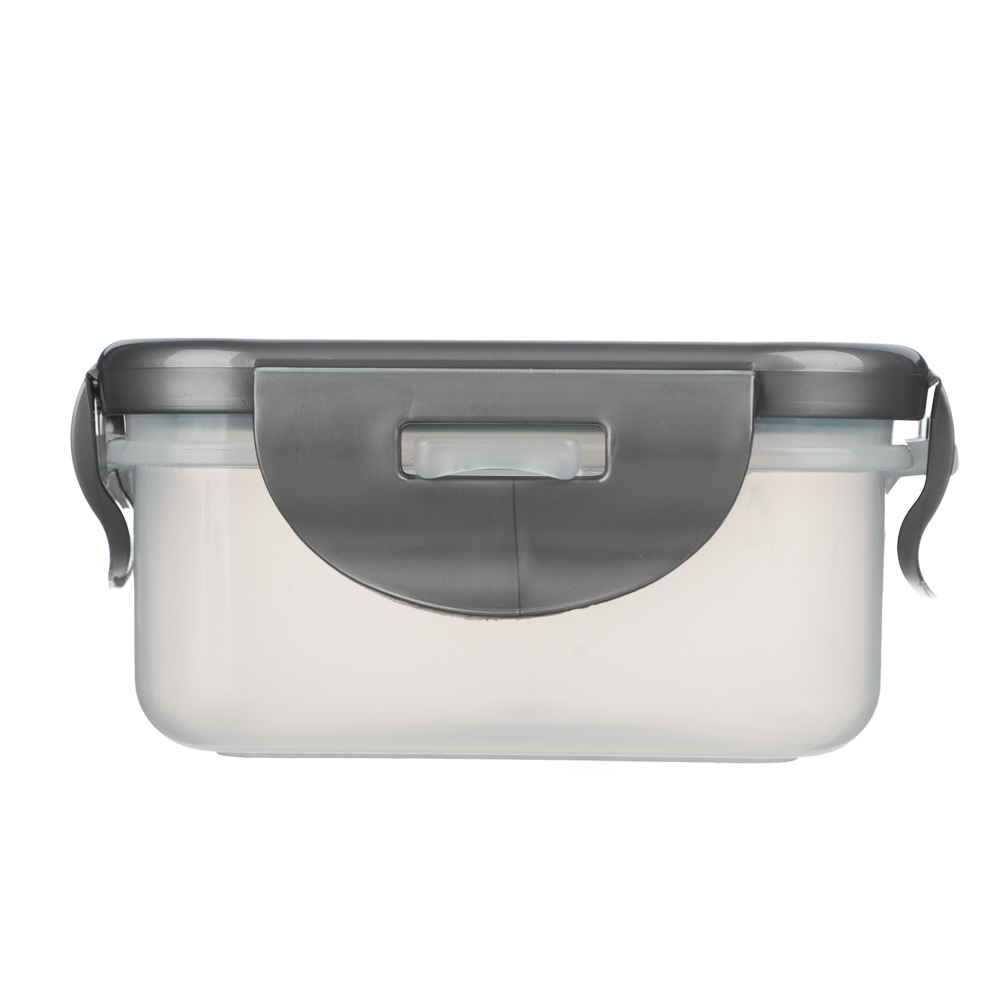 Контейнер герметичный для СВЧ с защелками, 0,33л, 130х100х45мм, пластик - #4