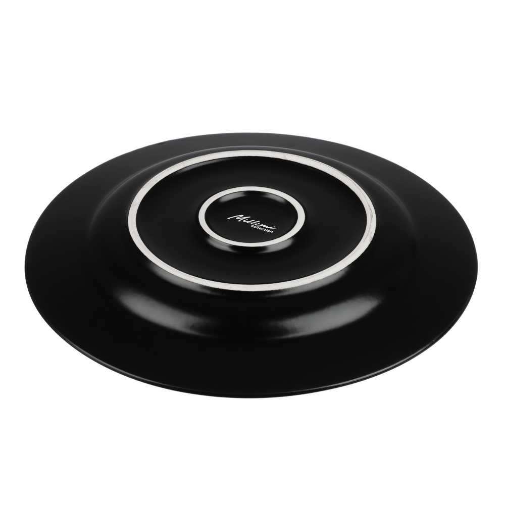 MILLIMI Монблан тарелка подстановочная 26,8см, керамика, черный - #4