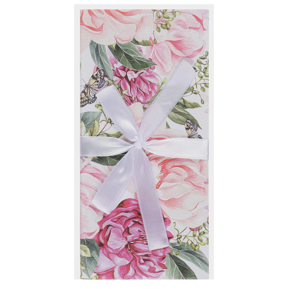 Конверт подарочный ДЛЯ ДЕНЕГ - ПИОН, с бантом, 172х83 - #5