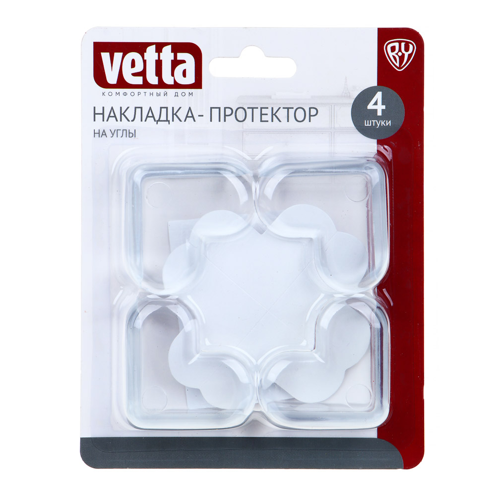 Накладки-протекторы на углы Vetta, 4 шт assorted (639-050)