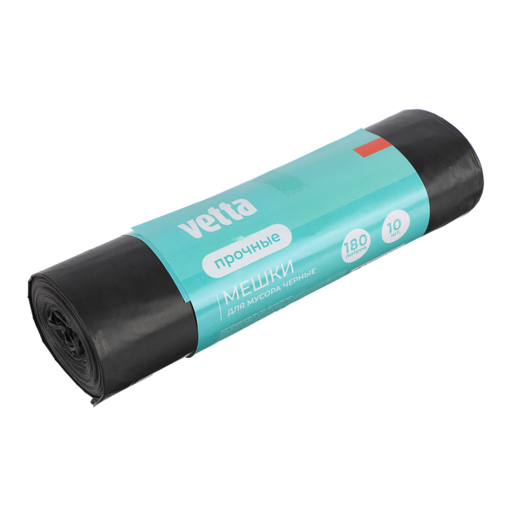 VETTA Мешки для мусора 180 л., 10 шт., прочные, ПВД рулон - #1