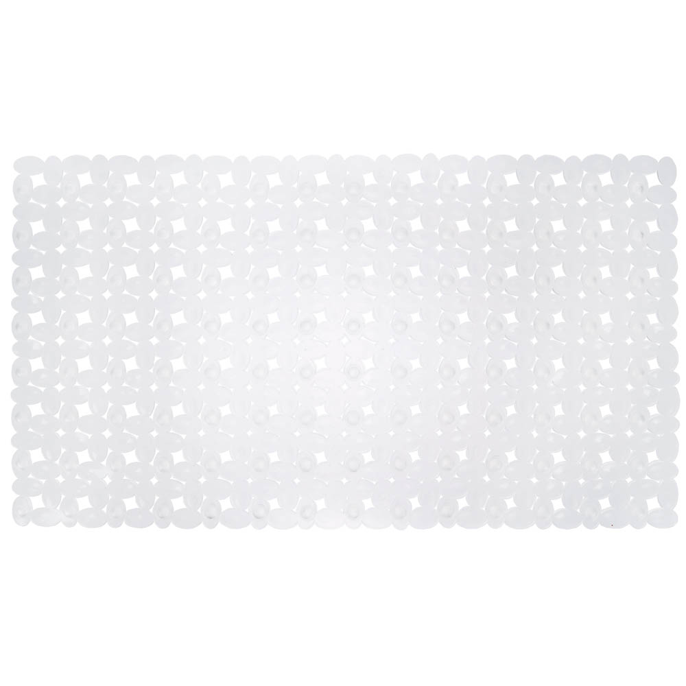 Коврик противоскользящий в ванную "Мозайка" 67см*38см, прозрачный - #1