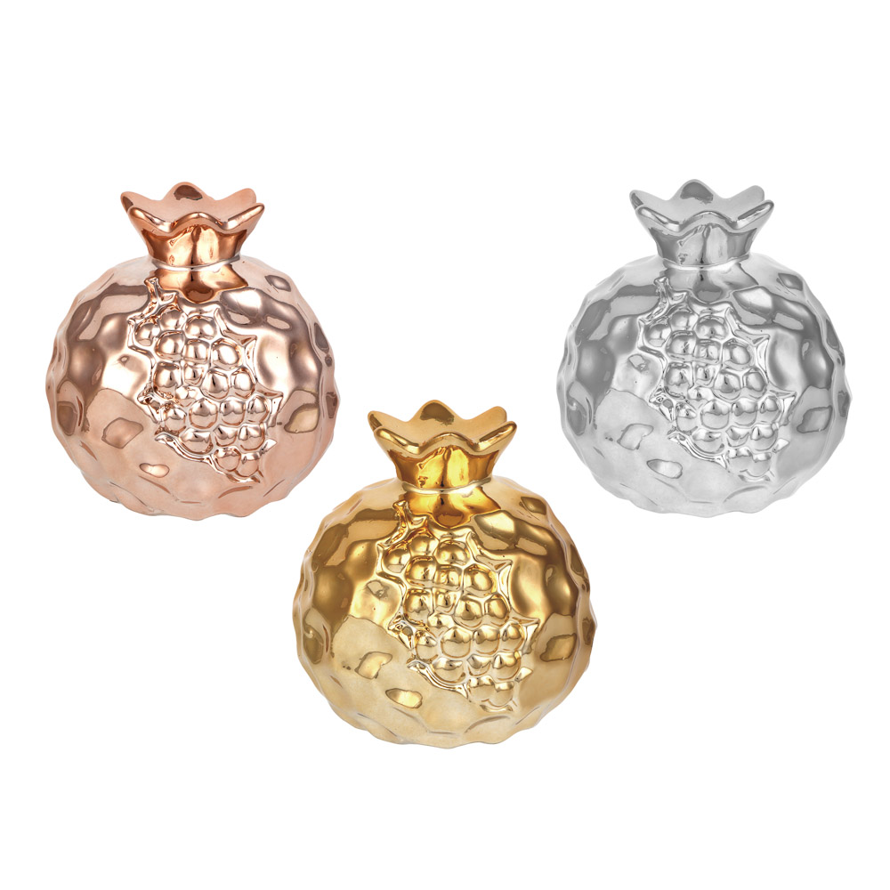 Фигурка декоративная, Гранат, 8,8х8,8х9,2 см, 3 цвета - #1