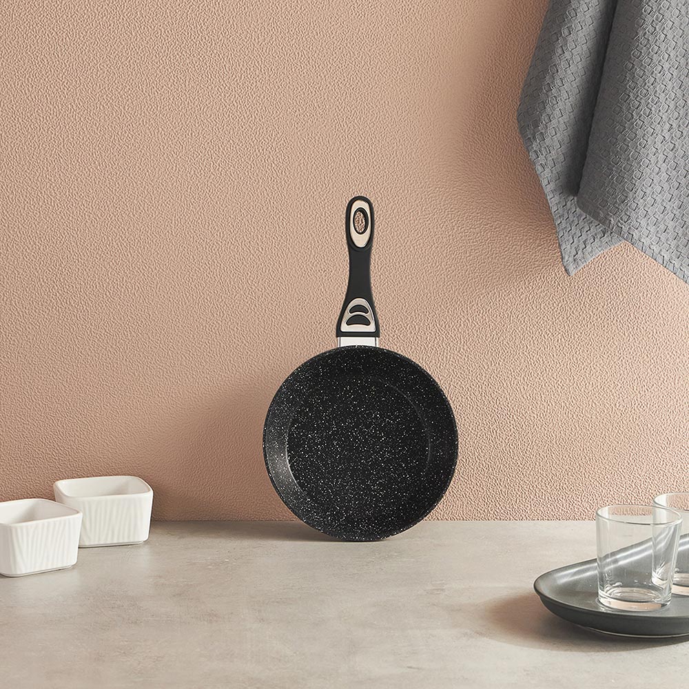 SATOSHI Танто Сковорода литая d20см, антипригарное покрытие Мрамор, индукция - #10