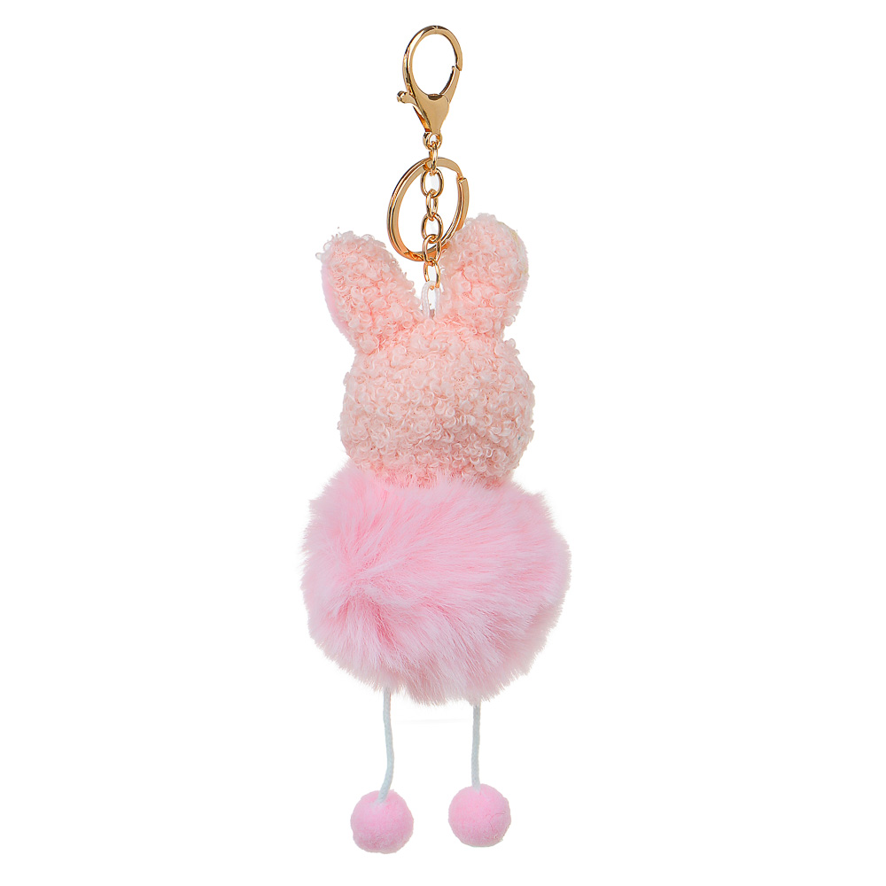 Брелок 8х22см, "Зверята с ножками", искусственный мех, металлический карабин, 3 дизайна - #4