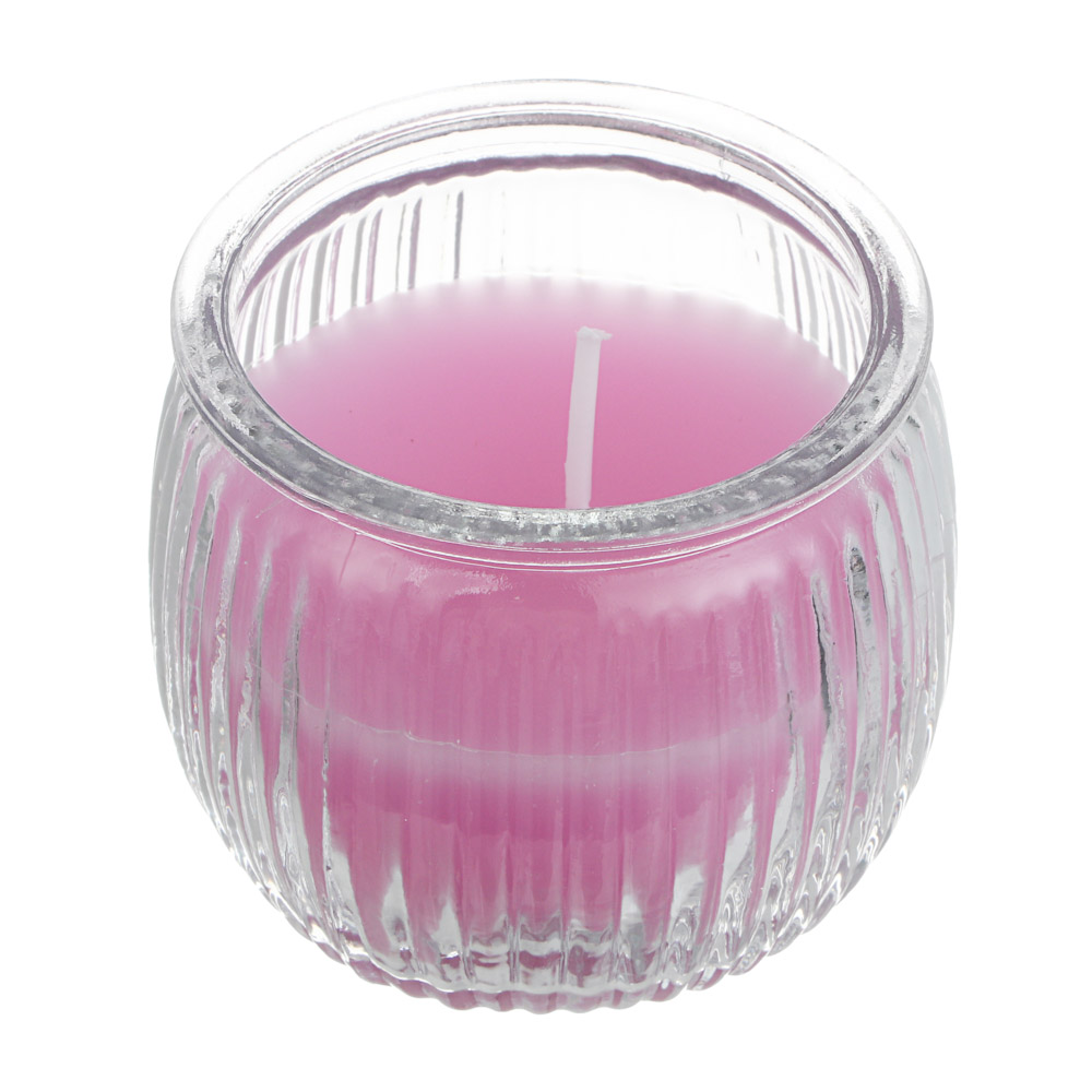 LADECOR Свеча ароматическая в стеклянном подсвечнике, парафин,7x6,5 см, 6 цветов - #2