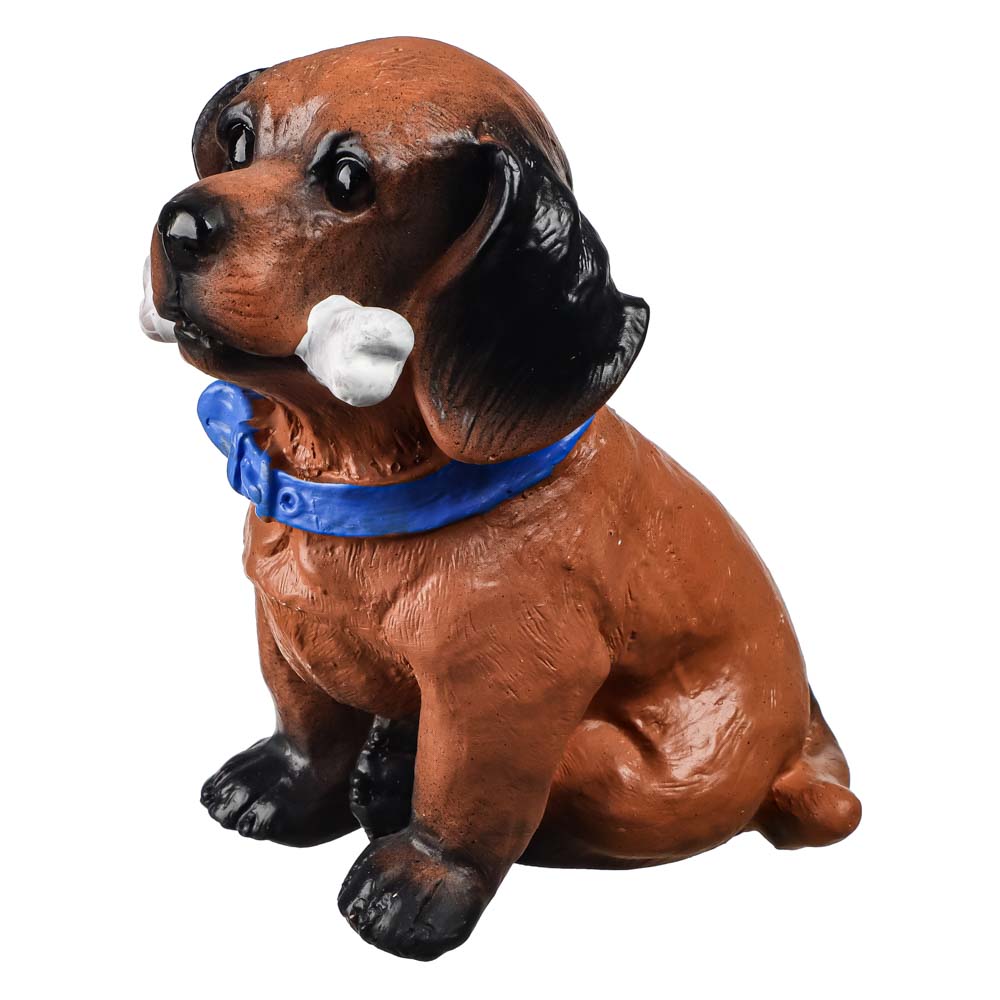 Копилка Пес с косточкой, 15x10x13 см, гипс - #3