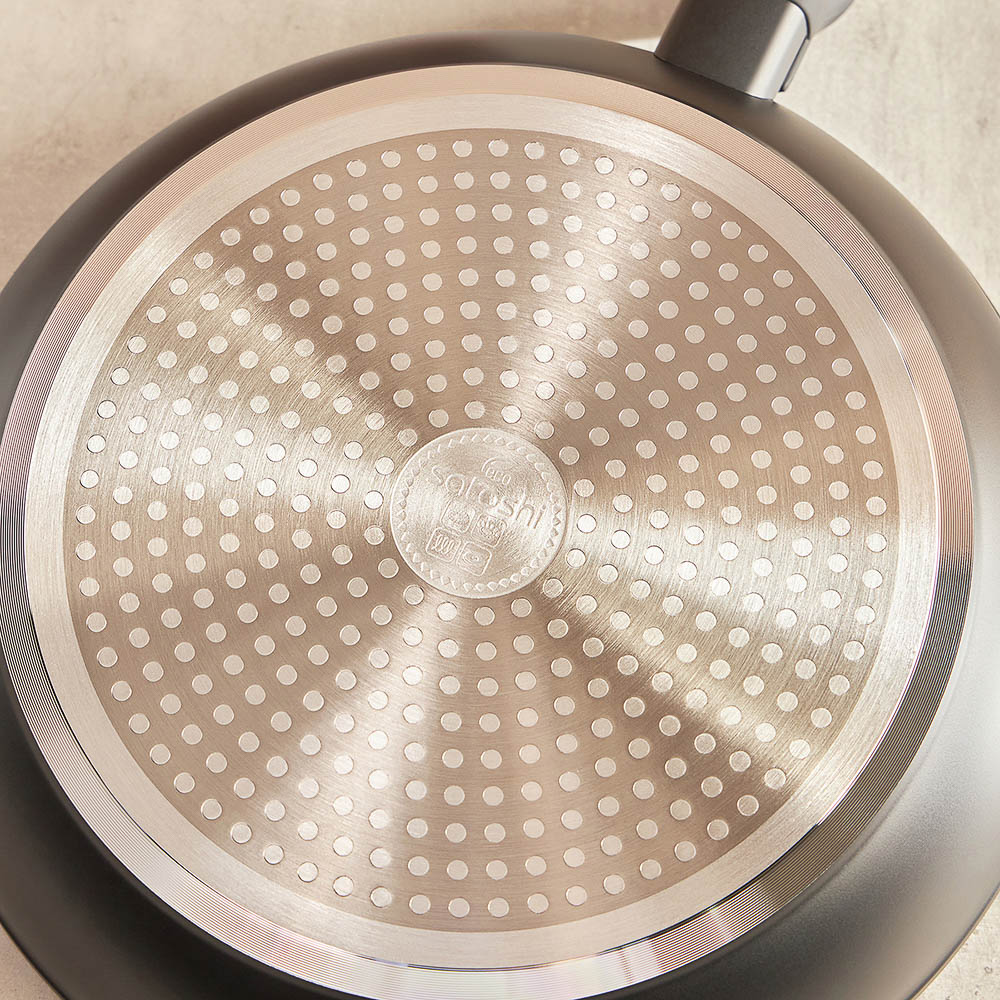 SATOSHI Стоун Сковорода литая d26см, антипригарное покрытие Мрамор, индукция - #15