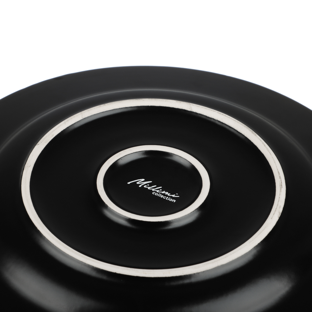 MILLIMI Монблан тарелка подстановочная 26,8см, керамика, черный - #5