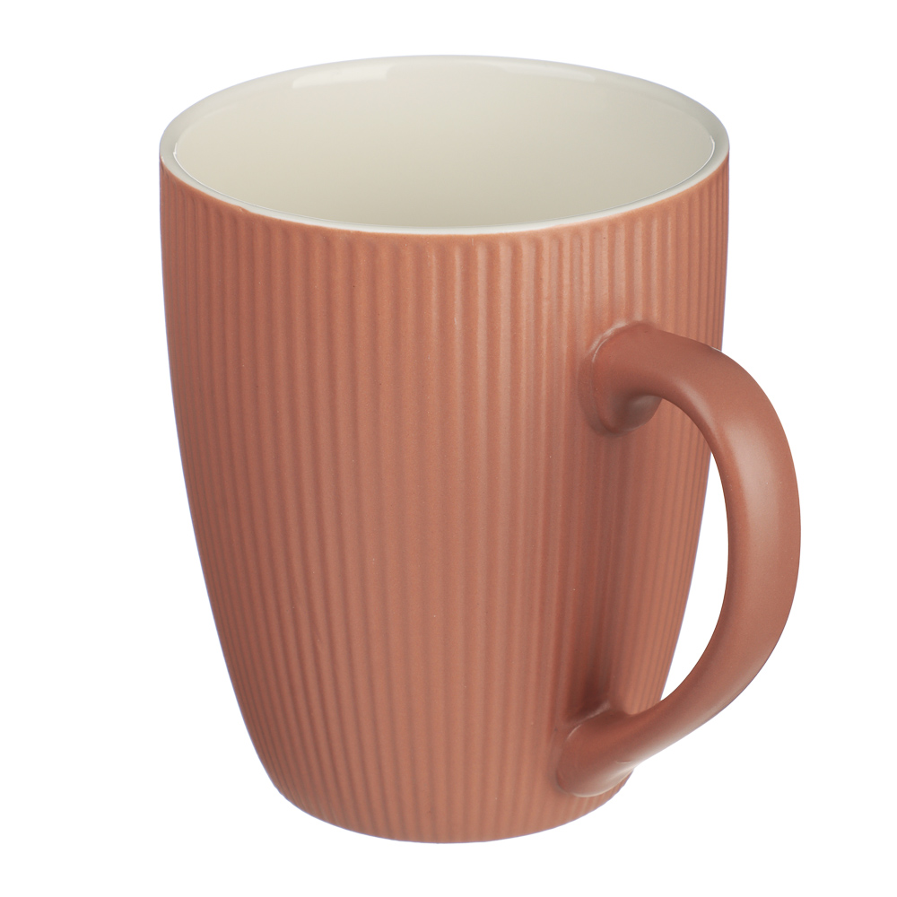 MILLIMI Кружка Рельеф цветной, 350мл, фарфор, 4 дизайна - #3