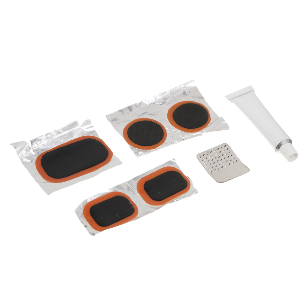 Ремкомплект велосипедный "Мини", тм BY SPORT, (клей 4 г, 5 заплаток, терка) - #2