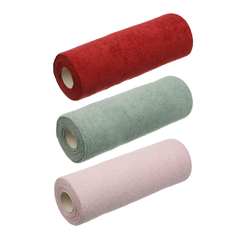 Набор салфеток в рулоне тм VETTA Черри, 20 шт, 28х28 см, 180 г/кв.м, 3 цвета, полиэстер - #1