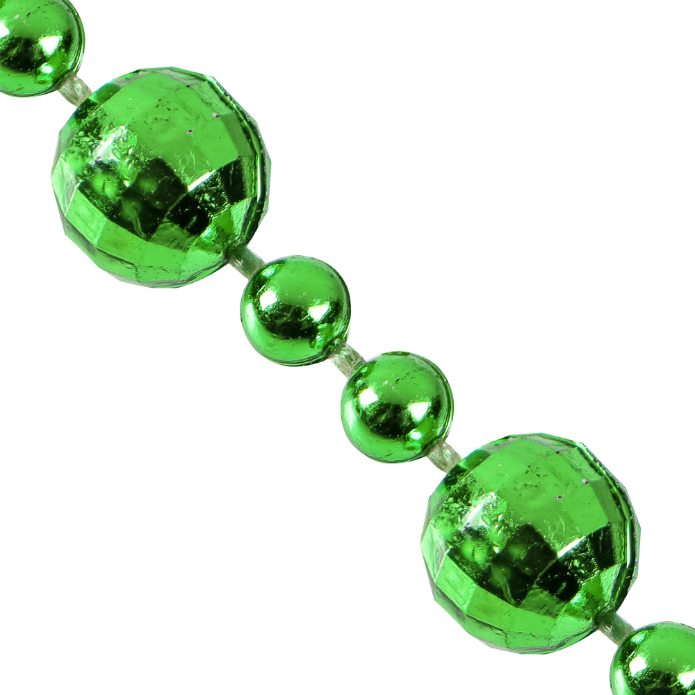 СНОУ БУМ Бусы декоративные 0,8x270 см, зеленый, 26-664 - #2