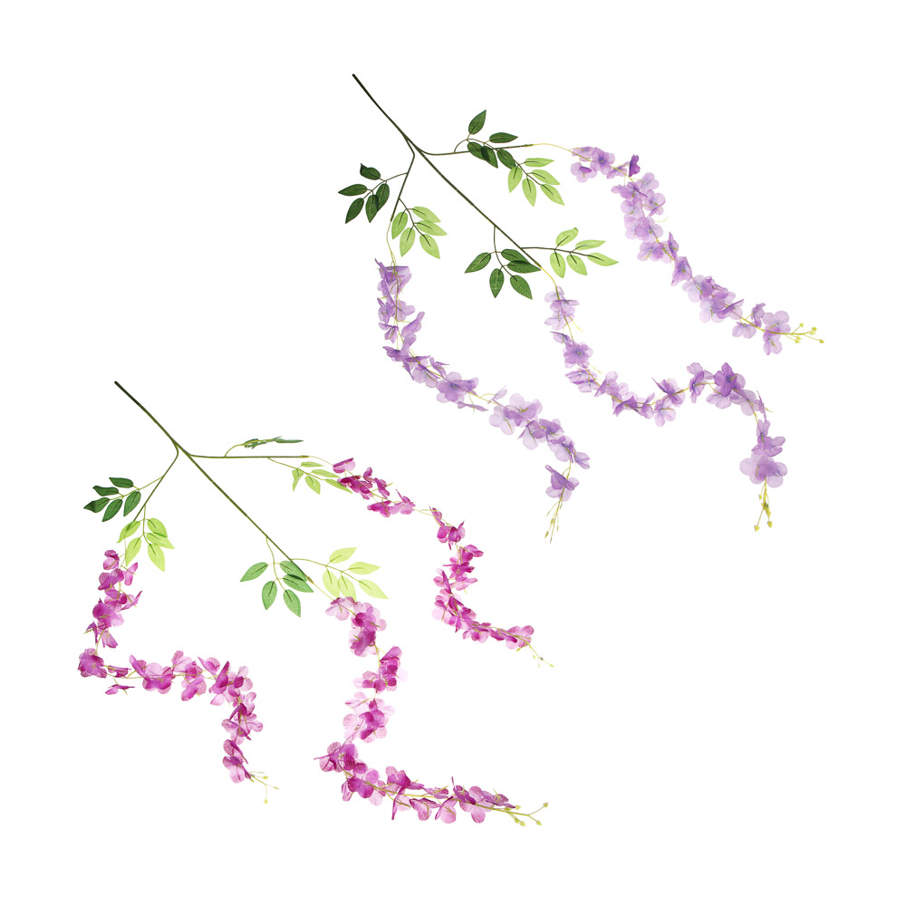 LADECOR Растение искусственное "Лиана цветочная " 2 цвета - фиолетовые - #1