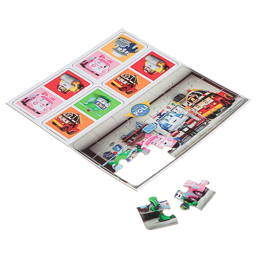 Робокар Поли.Наст.игра.Домино+пазл.18Эл, 18x5x18см - #3