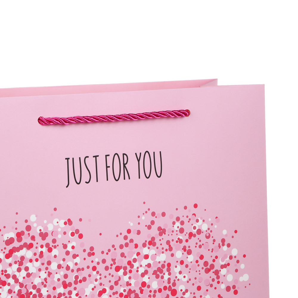 Пакет подарочный бумажный тм LADECOR L 26x32x10 см, "Сердце" арт 1, 4 дизайна - #3