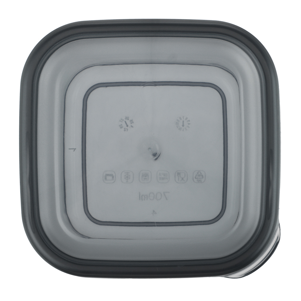 Ёмкость для сыпучих продуктов 0,7л 110х105х95мм, пластик, графит - #6