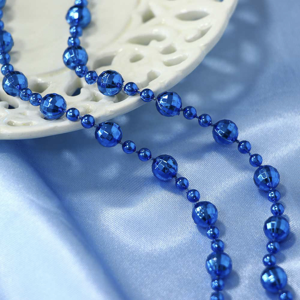 СНОУ БУМ Бусы декоративные 0,8x270 см, синий, 26-567 - #7