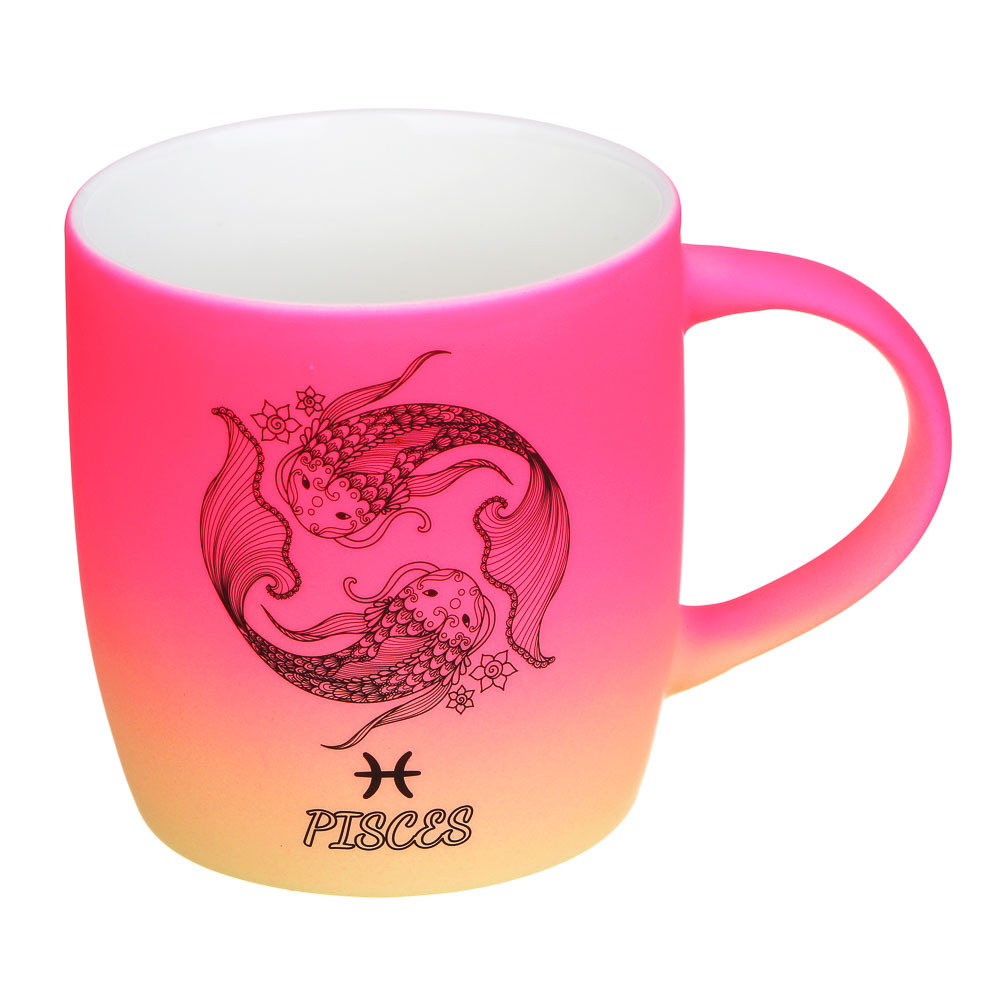 Кружка 350мл, фарфор, "Знаки зодиака", 12 дизайнов - #2