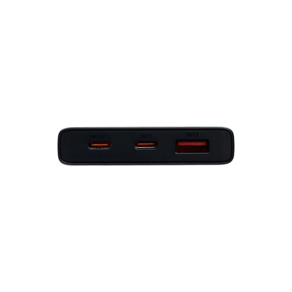 Аккумулятор мобильный BY 10000мАч, 1xUSB-A, 2xUSB-C, 20W, 3A, металл, серый - #9