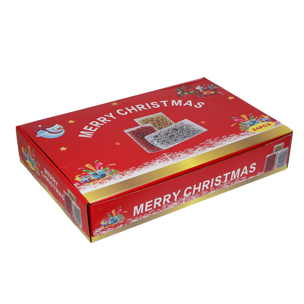 СНОУ БУМ Бусы 0,8x270 см, пластик, микс, 26-746 - #6