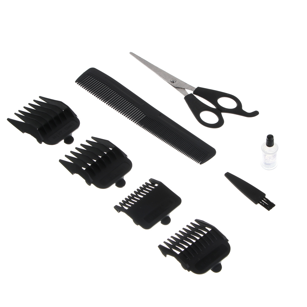 LEBEN Машинка для стрижки волос, 4 насадки: 3/6/9/12мм, питание 220В - #2