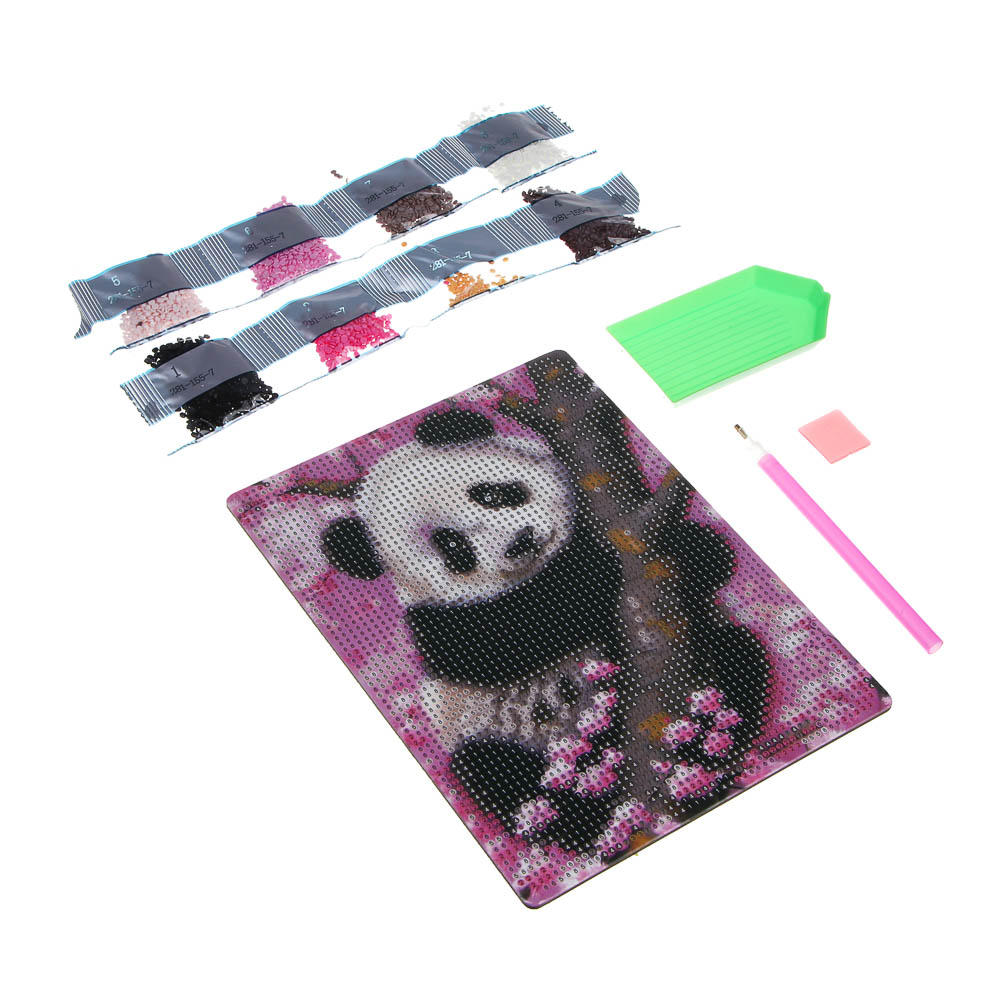 ХОББИХИТ Картина из страз, комплект (стразы, палочка, основа), 20х15см, 10 дизайнов - #3