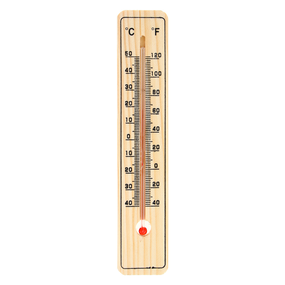 Термометр деревянный для помещения AJS-Blackfox