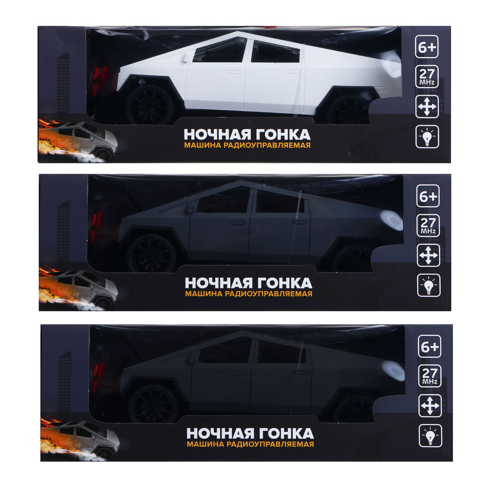 ИГРОЛЕНД Машина радиоуправляемая "Ночная гонка", 4-канальн.пульт, свет, 5хАА, PP, 33x17x11см, 3 диз - #3
