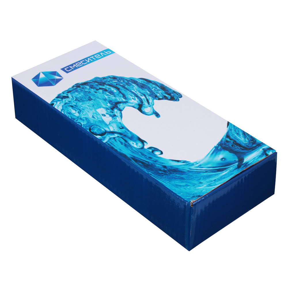 Смеситель для кухни, однорычажный, низкий излив 25см, хром/золото, 1S25/0 - #5