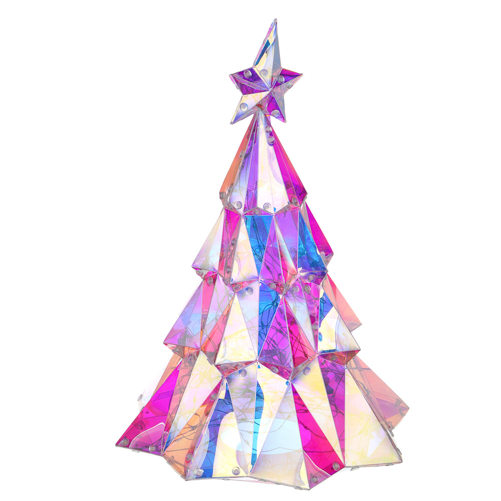 СНОУ БУМ Елочка 3 этажная, 25x37 см, 150 LED, постоянное свечение, USB - #7