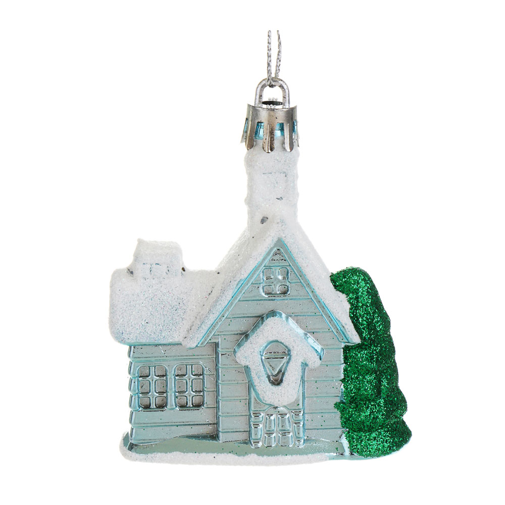 СНОУ БУМ Набор декоративных украшений "Домик" 2шт, 6x2x8см, пластик - #3