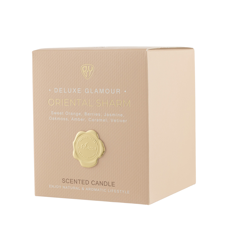 BY Свеча ароматизированная Deluxe Glamour, 200гр., Oriental Sharm - #7