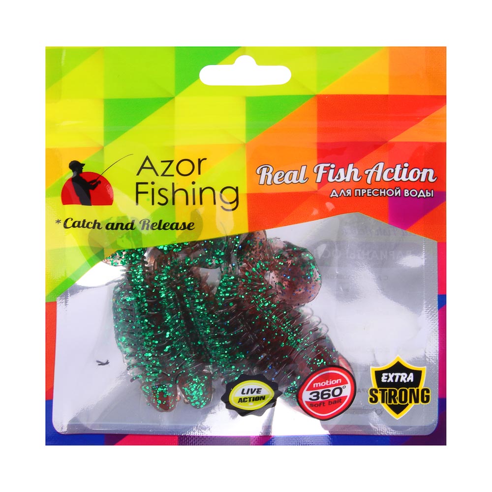 AZOR FISHING Приманка силиконовая 60мм, 5шт - #4