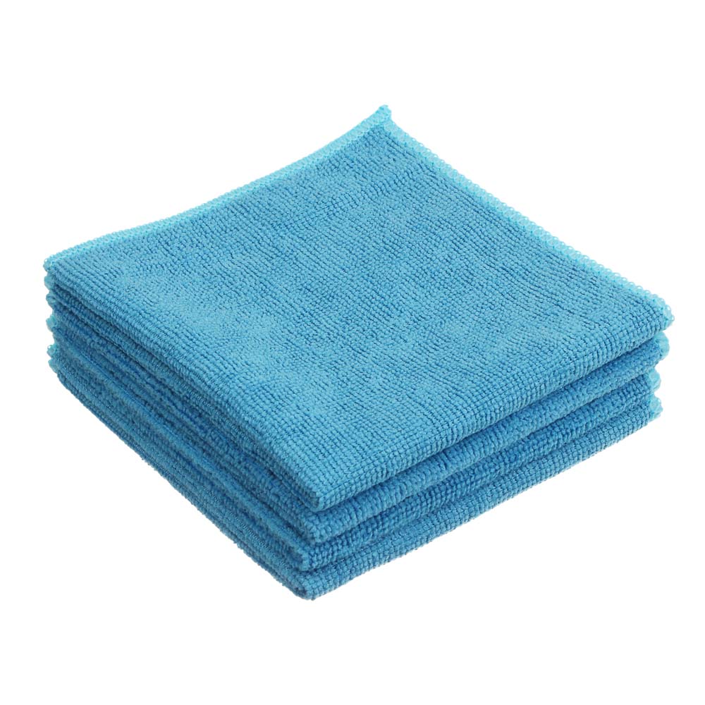 VETTA Набор салфеток из микрофибры, универсальные, "Одноцвет", 4 шт, 30x30см, 220г/кв.м. - #1