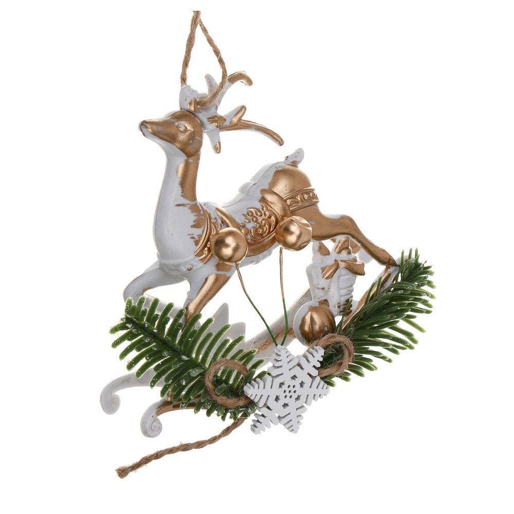 СНОУ БУМ Олень, 9,5х10 см, пластик, 26-628 - #1