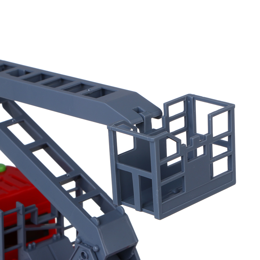 ИГРОЛЕНД Машинка пожарная, свет, звук, инерция, выдвижной кран, 3хAG13, ABS, 27х15х21 см - #6