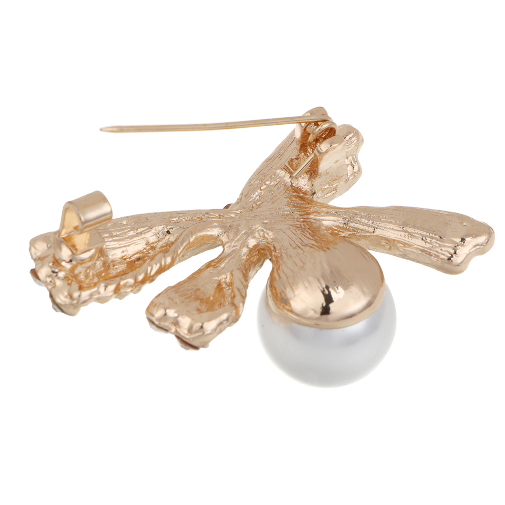 Брошь бантик, птица, сплав, БЖ25-24 - #5