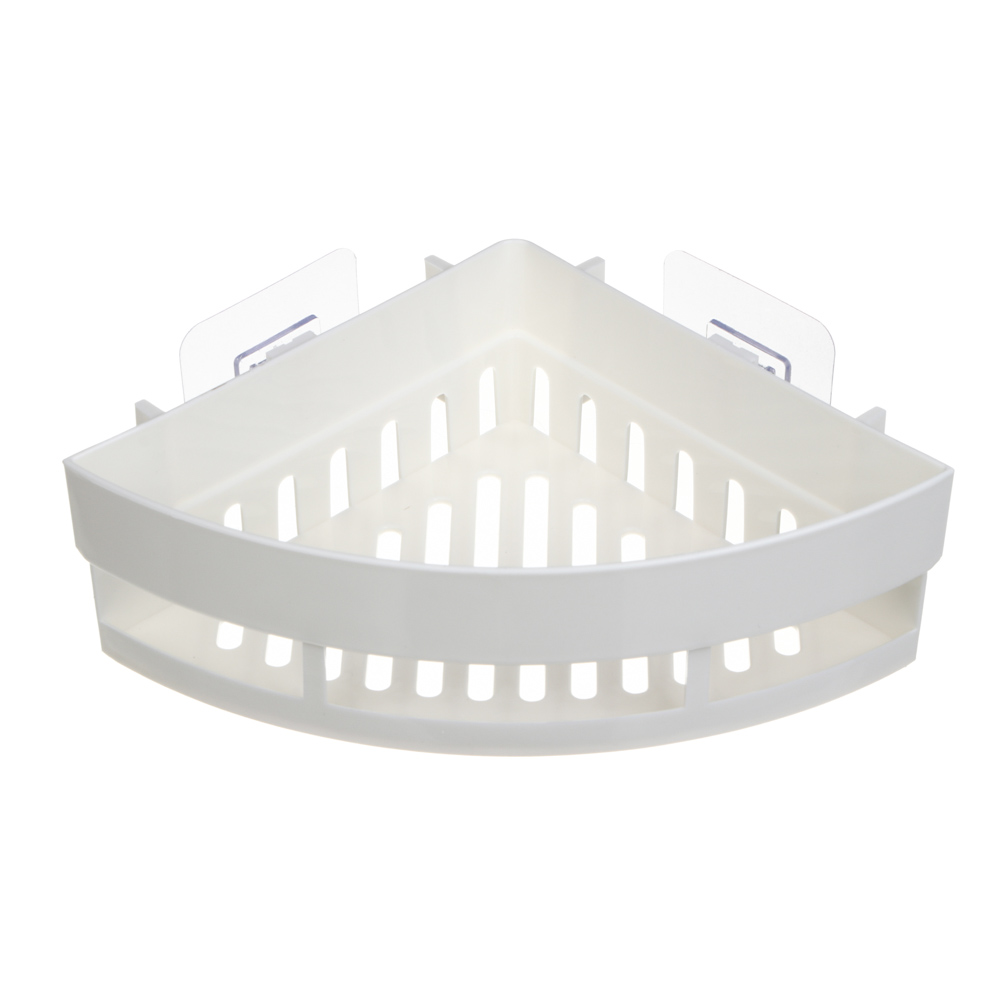 VETTA Classic Полка настенная угловая (малая), пластик, 25x17,5x7 см, молочный - #1