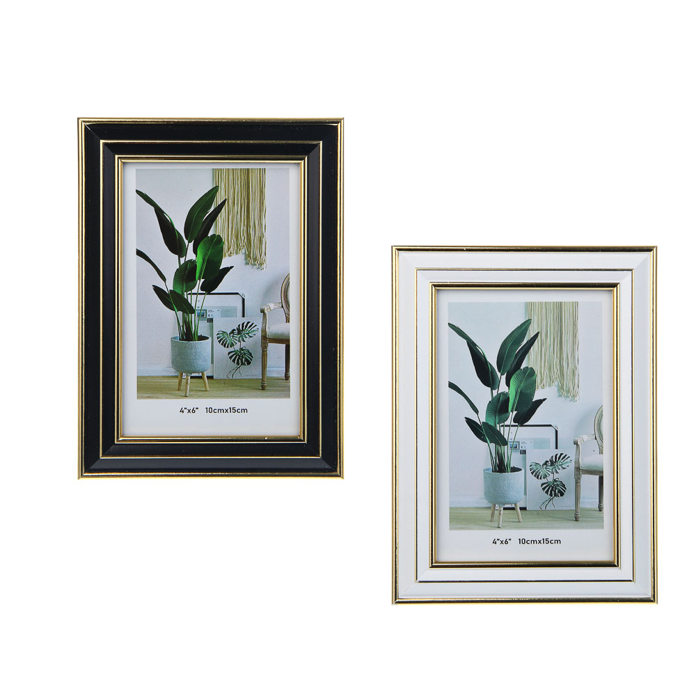 Фоторамка, 10x15 см, пластик, 2 цвета, арт.2 - #1