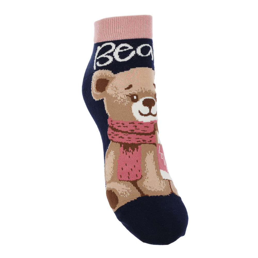 Носки универсальные с рисунком, тм Turkan, р. 36-41, 90%хлопок, 8% п/а, 2%лайкра,разноцветные - #4