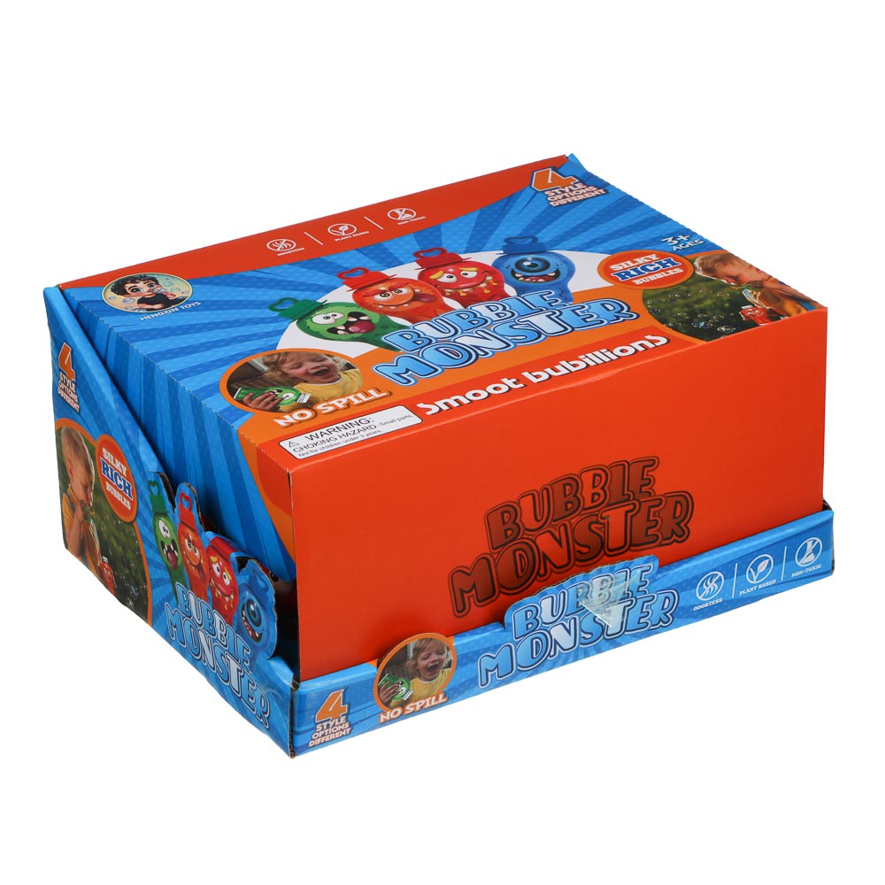 Мыльные пузыри непроливайка, "Монстрики", PET, PP, TPR, мыл. раствор 30мл - #7